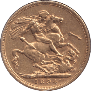 1894 GOLD SOVEREIGN ( EF ) - SOVEREIGN - Cambridgeshire Coins