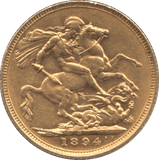 1894 GOLD SOVEREIGN ( GVF ) SYDNEY MINT - SOVEREIGN - Cambridgeshire Coins