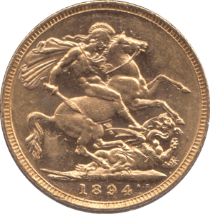 1894 GOLD SOVEREIGN ( UNC ) MELBOURNE MINT - SOVEREIGN - Cambridgeshire Coins