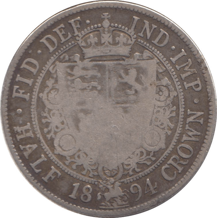 1894 HALFCROWN ( EF ) - HALFCROWN - Cambridgeshire Coins
