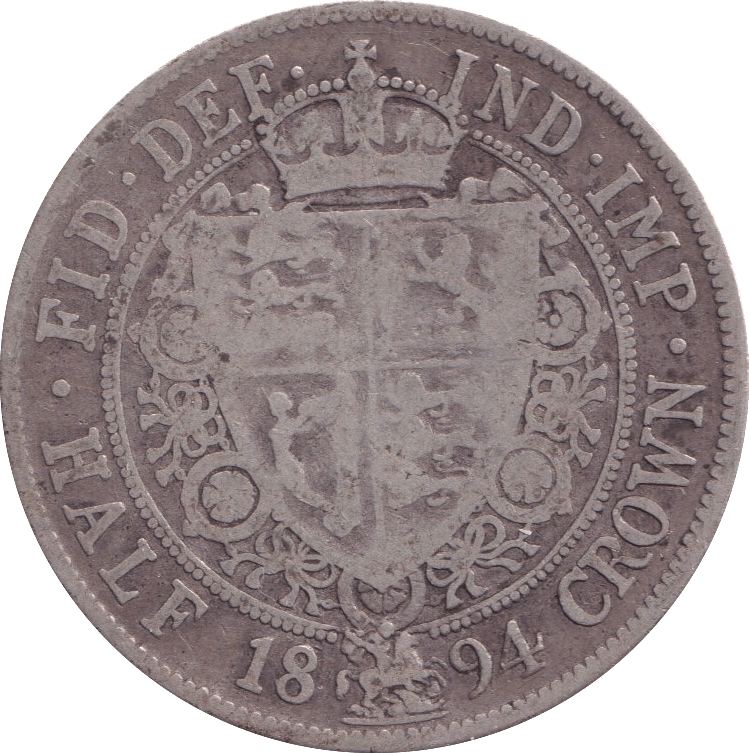 1894 HALFCROWN ( F ) - Halfcrown - Cambridgeshire Coins