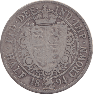1894 HALFCROWN ( FINE ) 6 - HALFCROWN - Cambridgeshire Coins