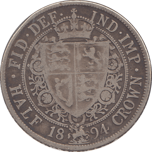 1894 HALFCROWN ( FINE ) - HALFCROWN - Cambridgeshire Coins
