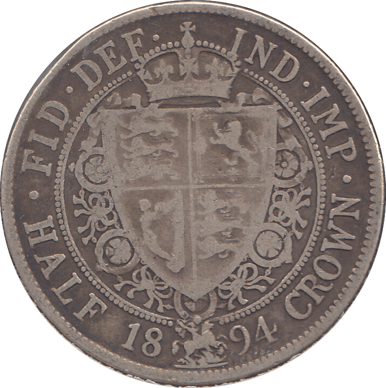 1894 HALFCROWN ( FINE ) - HALFCROWN - Cambridgeshire Coins