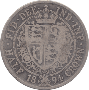 1894 HALFCROWN ( FINE ) - HALFCROWN - Cambridgeshire Coins