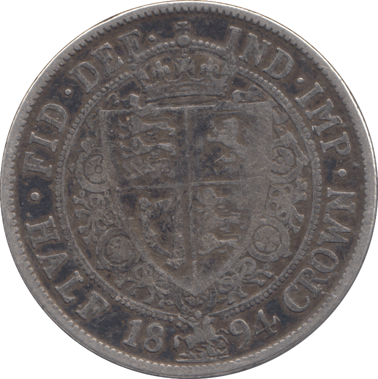 1894 HALFCROWN ( FINE ) - HALFCROWN - Cambridgeshire Coins
