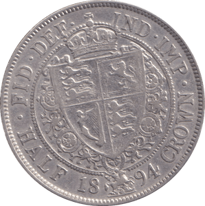 1894 HALFCROWN ( FINE ) - HALFCROWN - Cambridgeshire Coins