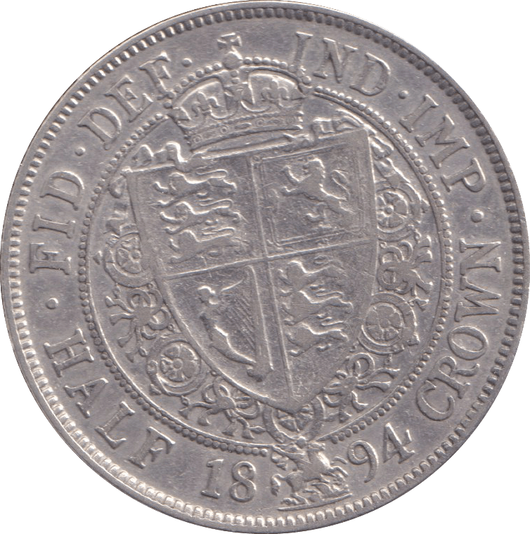 1894 HALFCROWN ( FINE ) - HALFCROWN - Cambridgeshire Coins