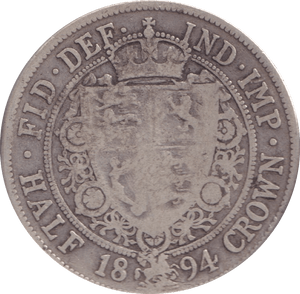 1894 HALFCROWN ( FINE ) - Halfcrown - Cambridgeshire Coins