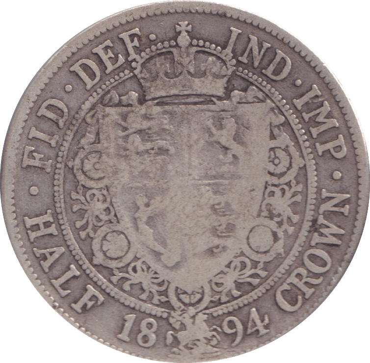 1894 HALFCROWN ( FINE ) - Halfcrown - Cambridgeshire Coins
