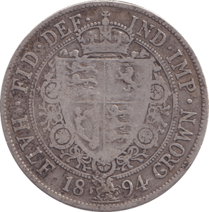 1894 HALFCROWN ( FINE ) - HALFCROWN - Cambridgeshire Coins