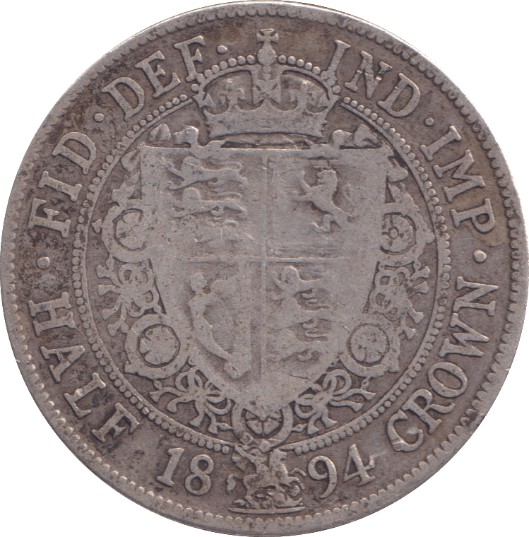 1894 HALFCROWN ( FINE ) - HALFCROWN - Cambridgeshire Coins