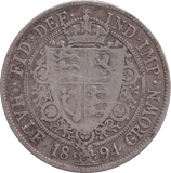 1894 HALFCROWN ( FINE ) - HALFCROWN - Cambridgeshire Coins