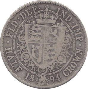 1894 HALFCROWN ( FINE ) - HALFCROWN - Cambridgeshire Coins