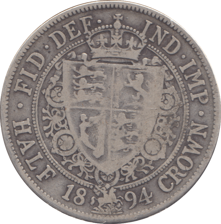 1894 HALFCROWN ( FINE ) - HALFCROWN - Cambridgeshire Coins