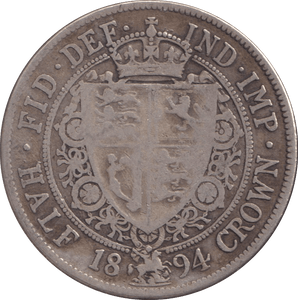 1894 HALFCROWN ( FINE ) - WORLD COINS - Cambridgeshire Coins
