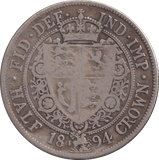 1894 HALFCROWN ( FINE ) - WORLD COINS - Cambridgeshire Coins