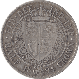 1894 HALFCROWN ( GF ) - HALFCROWN - Cambridgeshire Coins