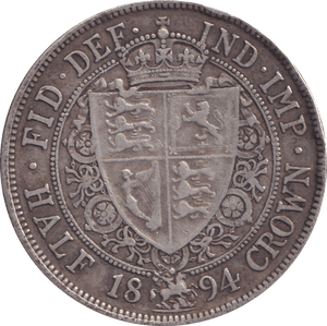 1894 HALFCROWN ( GF ) - HALFCROWN - Cambridgeshire Coins