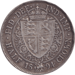 1894 HALFCROWN ( GF ) - HALFCROWN - Cambridgeshire Coins