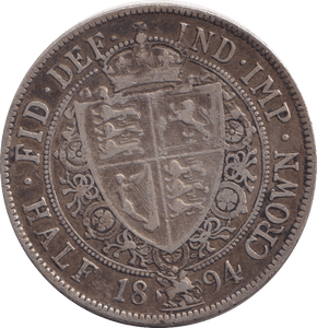 1894 HALFCROWN ( GF ) - HALFCROWN - Cambridgeshire Coins