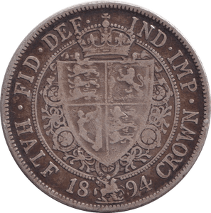 1894 HALFCROWN ( GF ) - HALFCROWN - Cambridgeshire Coins