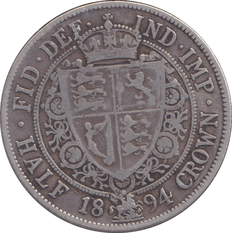 1894 HALFCROWN ( GF ) - HALFCROWN - Cambridgeshire Coins