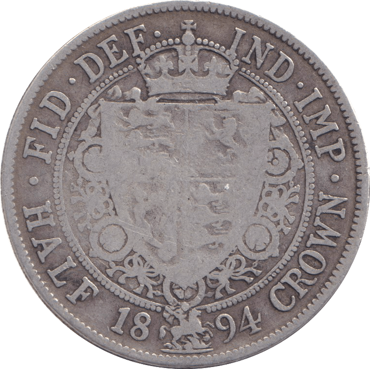 1894 HALFCROWN ( NF ) - HALFCROWN - Cambridgeshire Coins