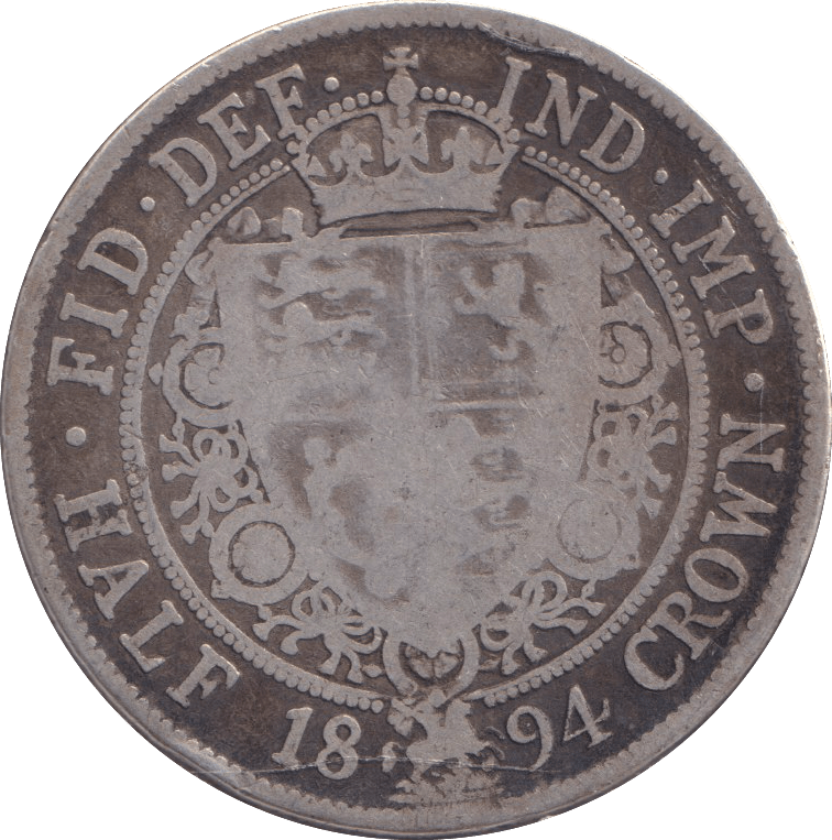 1894 HALFCROWN ( NF ) - HALFCROWN - Cambridgeshire Coins