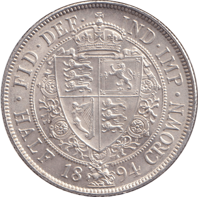 1894 HALFCROWN ( UNC ) - HALFCROWN - Cambridgeshire Coins