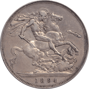 1894 LVII CROWN ( VF ) - CROWN - Cambridgeshire Coins