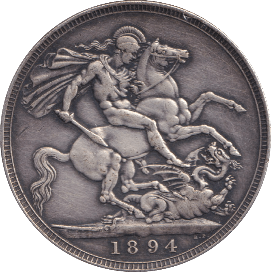 1894 LVIII CROWN ( GVF ) - CROWN - Cambridgeshire Coins