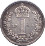 1894 MAUNDY ONE PENNY ( UNC ) - MAUNDY ONE PENNY - Cambridgeshire Coins