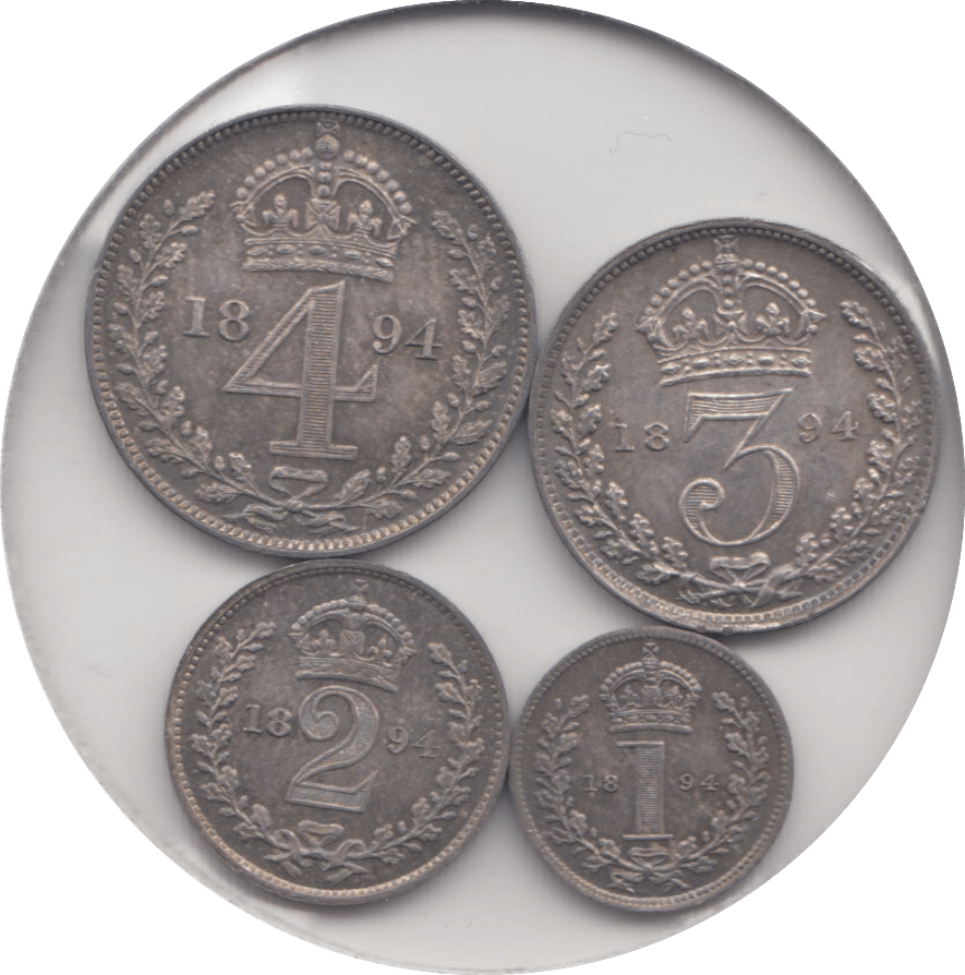 1894 MAUNDY SET ( UNC ) - Maundy Set - Cambridgeshire Coins