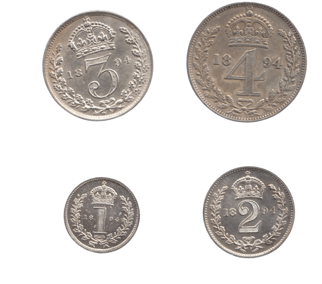 1894 MAUNDY SET VICTORIA - Maundy Set - Cambridgeshire Coins
