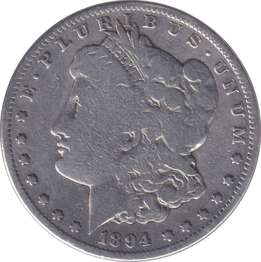 1894 MORGAN DOLLAR USA SAN FRANCISCO MINT - SILVER WORLD COINS - Cambridgeshire Coins