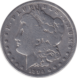 1894 MORGAN DOLLAR USA SAN FRANCISCO MINT - SILVER WORLD COINS - Cambridgeshire Coins