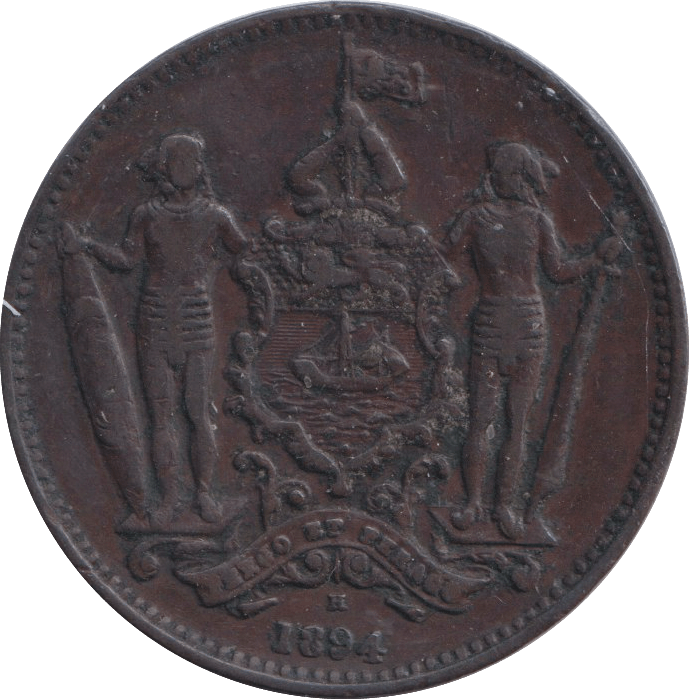1894 ONE CENT NORTH BORNEO - WORLD COINS - Cambridgeshire Coins