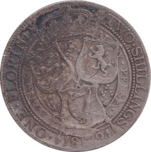 1894 ONE FLORIN ( FINE ) - FLORIN - Cambridgeshire Coins