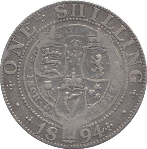 1894 ONE SHILLING ( FINE ) - SHILLING - Cambridgeshire Coins