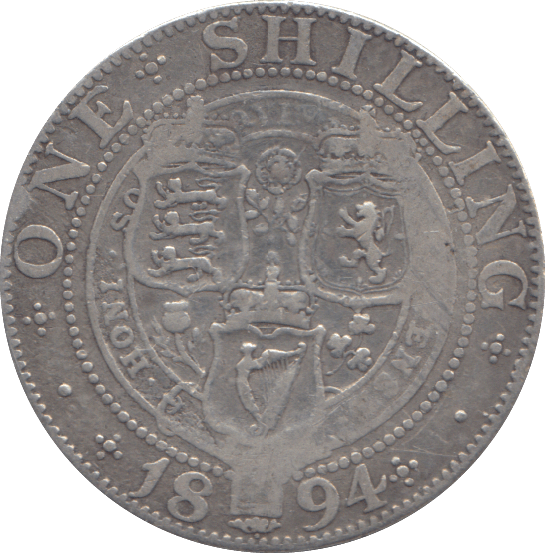 1894 ONE SHILLING ( FINE ) - SHILLING - Cambridgeshire Coins