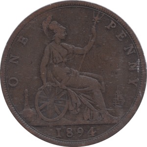1894 PENNY ( FINE ) - Penny - Cambridgeshire Coins