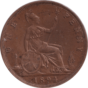 1894 PENNY ( UNC ) - PENNY - Cambridgeshire Coins