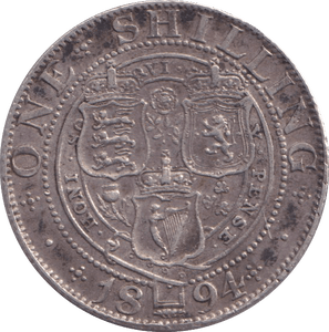 1894 SHILLING ( GVF ) - SHILLING - Cambridgeshire Coins