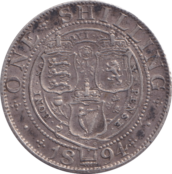 1894 SHILLING ( GVF ) - SHILLING - Cambridgeshire Coins