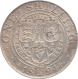 1894 SHILLING ( GVF ) - SHILLING - Cambridgeshire Coins