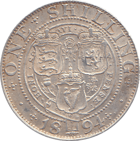 1894 SHILLING ( GVF ) - SHILLING - Cambridgeshire Coins