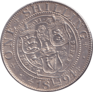 1894 SHILLING ( GVF ) - SHILLING - Cambridgeshire Coins