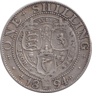 1894 SHILLING ( NF ) - SHILLING - Cambridgeshire Coins