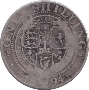1894 SHILLING ( NF ) - SHILLING - Cambridgeshire Coins